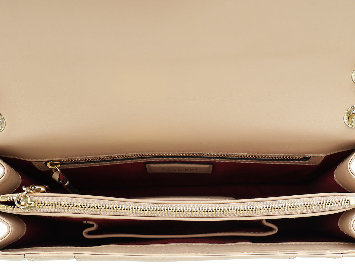 Bvlgari Beige Serpenti Forever Shoulder Bag