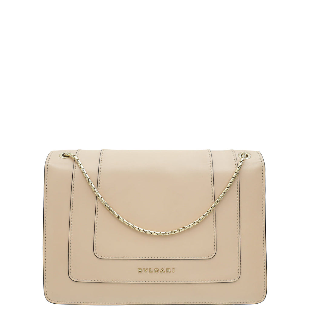 Bvlgari Beige Serpenti Forever Shoulder Bag