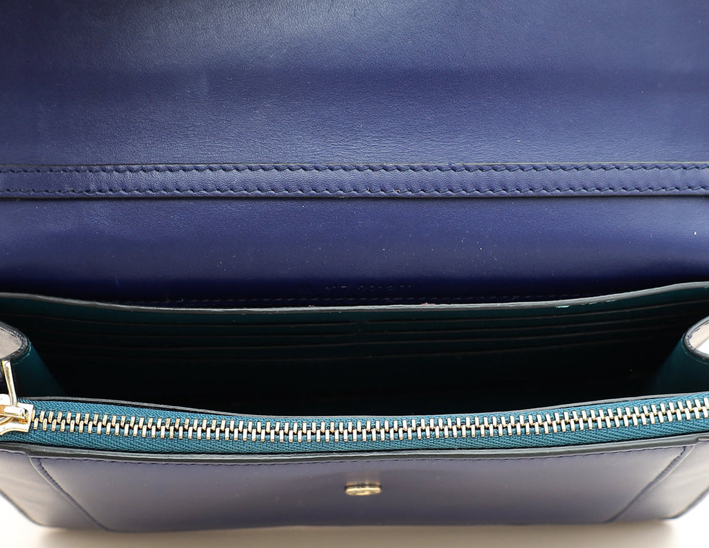 Bvlgari Navy Blue Serpenti Forever Chain Pochette