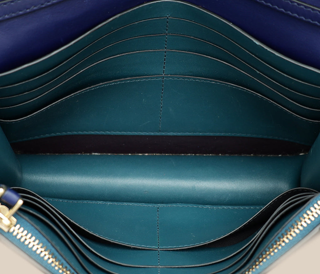 Bvlgari Navy Blue Serpenti Forever Chain Pochette