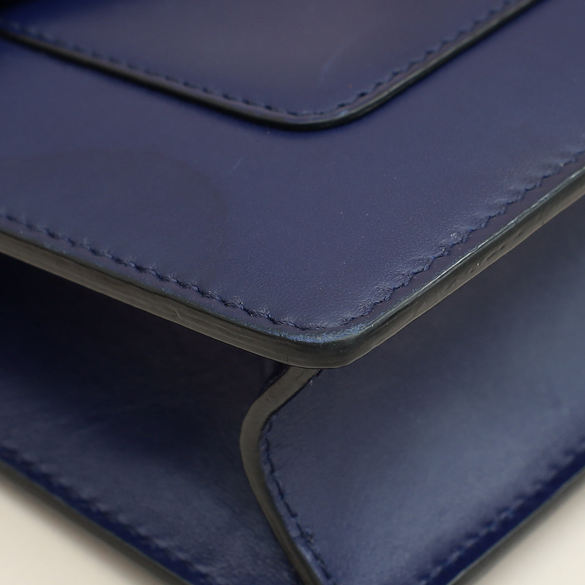 Bvlgari Navy Blue Serpenti Forever Chain Pochette