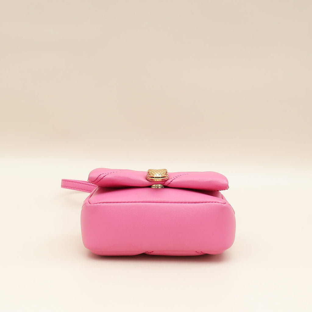 Bvlgari Pink Serpenti Cabochon Micro Bag