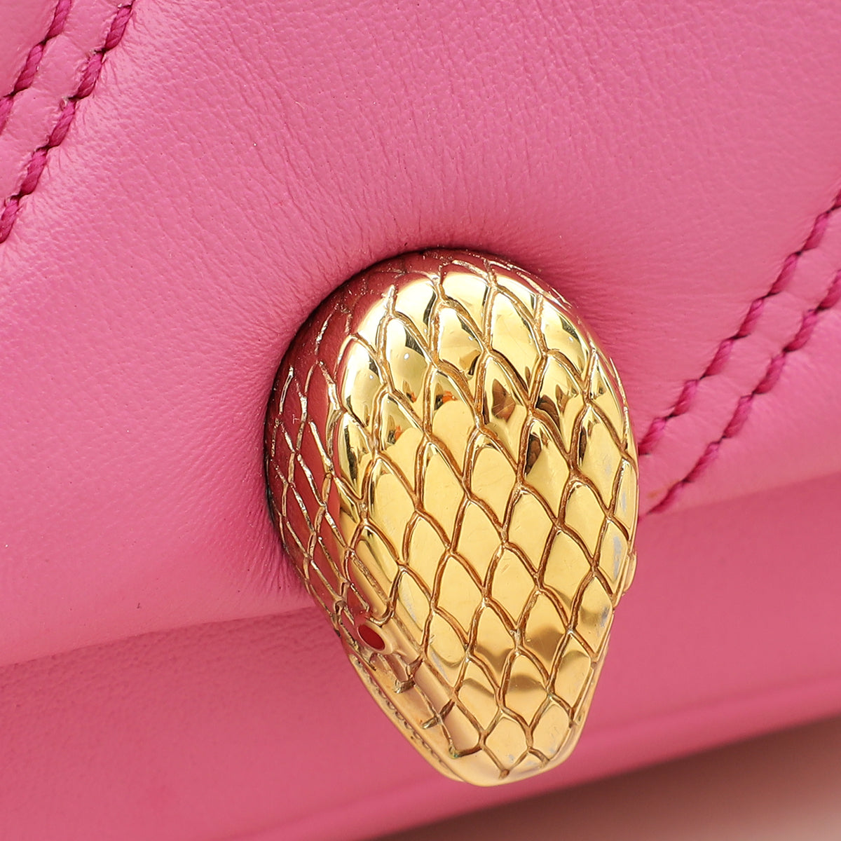 Bvlgari Pink Serpenti Cabochon Micro Bag