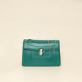 Bvlgari Green Serpenti Forever Flap Shoulder Bag