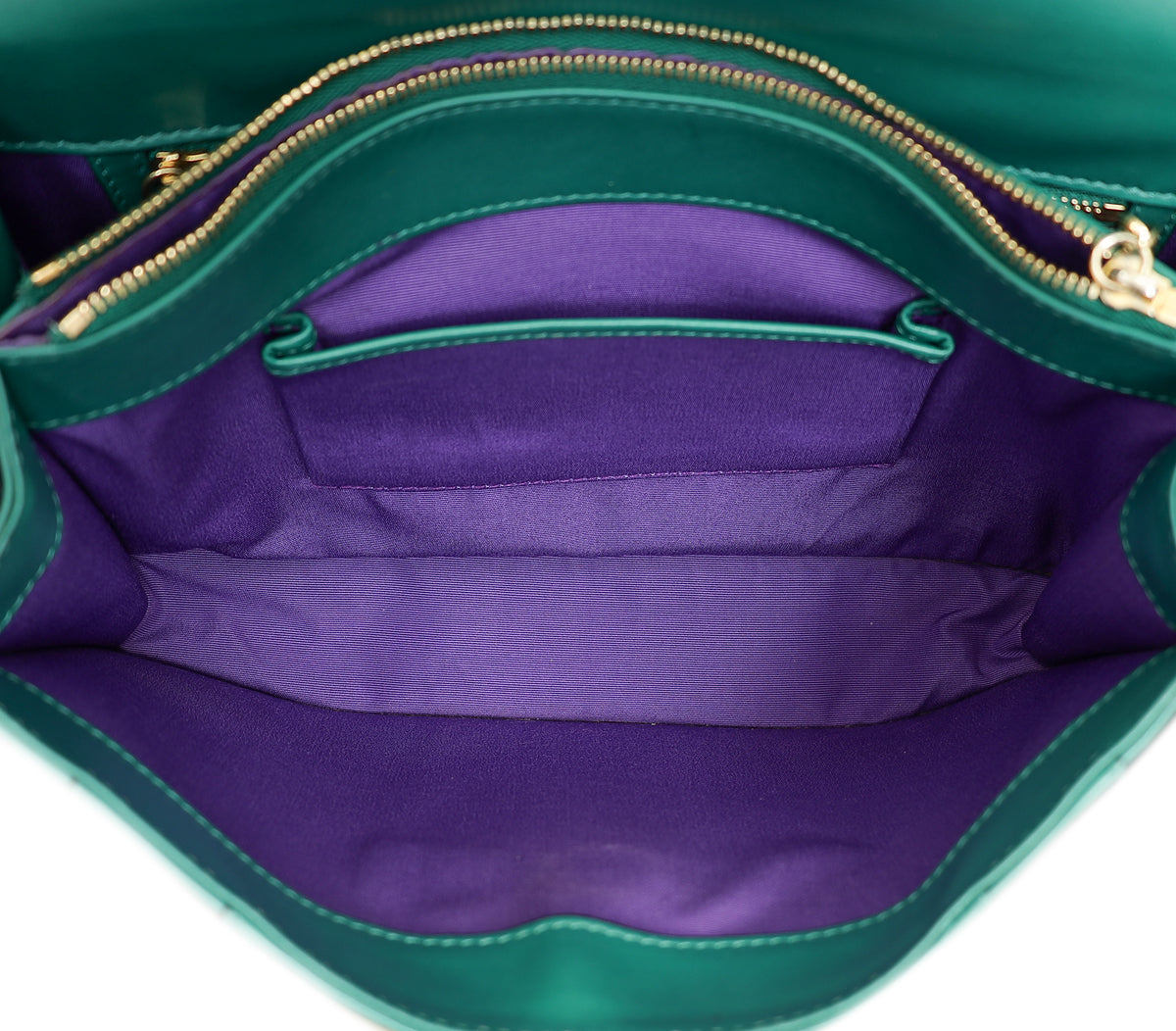 Bvlgari Green Serpenti Forever Flap Shoulder Bag