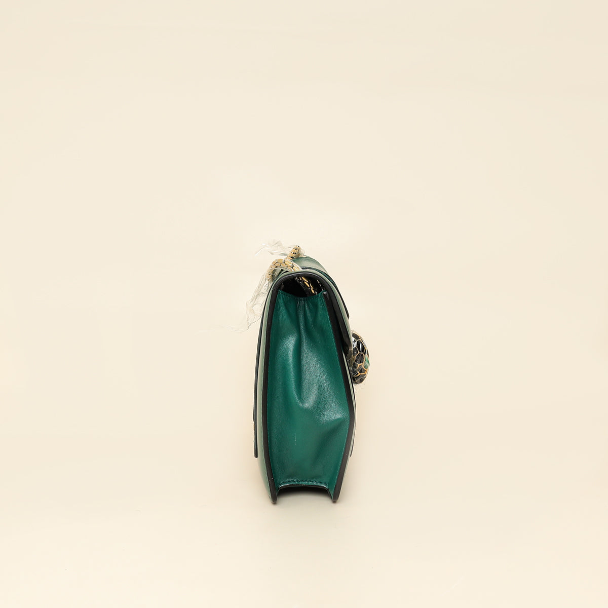 Bvlgari Green Serpenti Forever Flap Shoulder Bag
