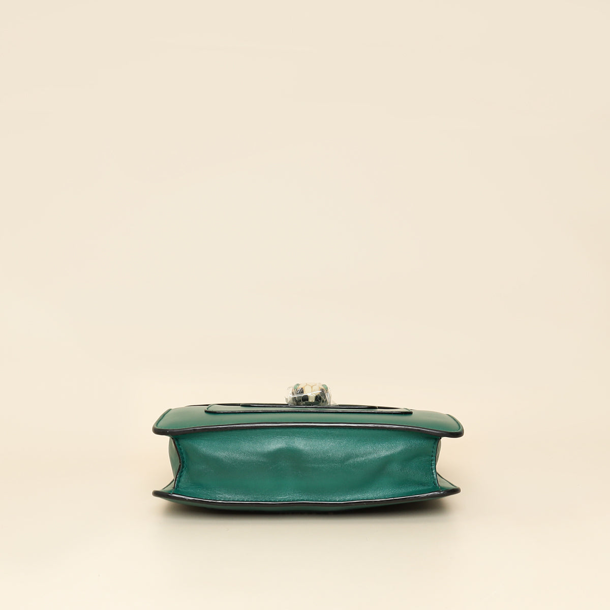 Bvlgari Green Serpenti Forever Flap Shoulder Bag