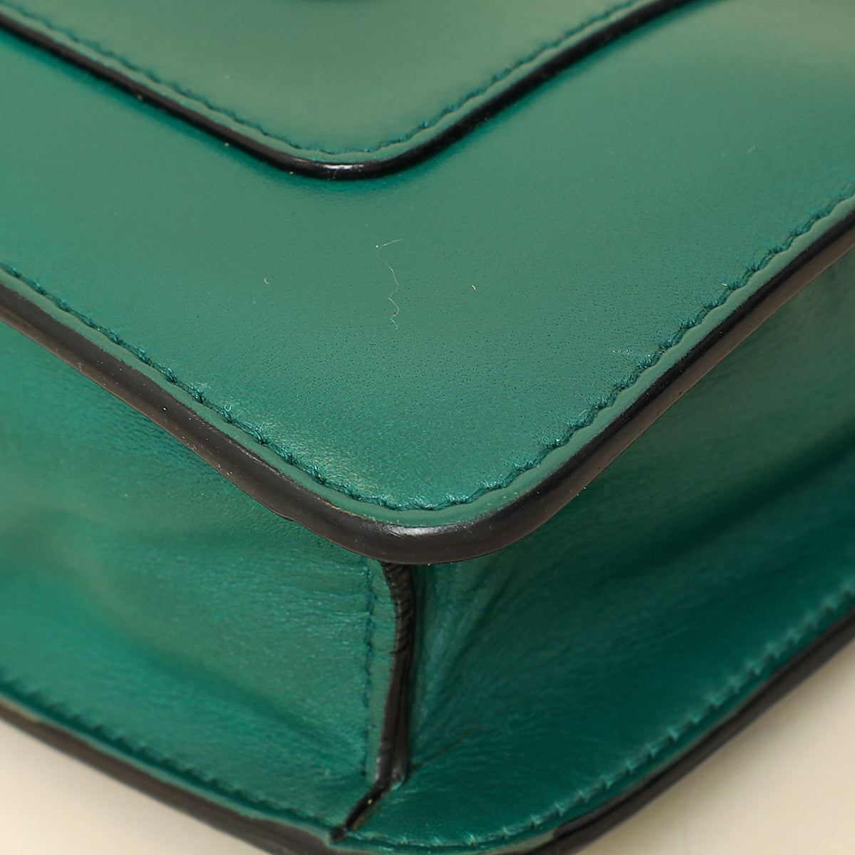 Bvlgari Green Serpenti Forever Flap Shoulder Bag