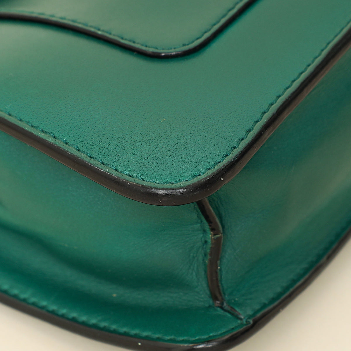 Bvlgari Green Serpenti Forever Flap Shoulder Bag
