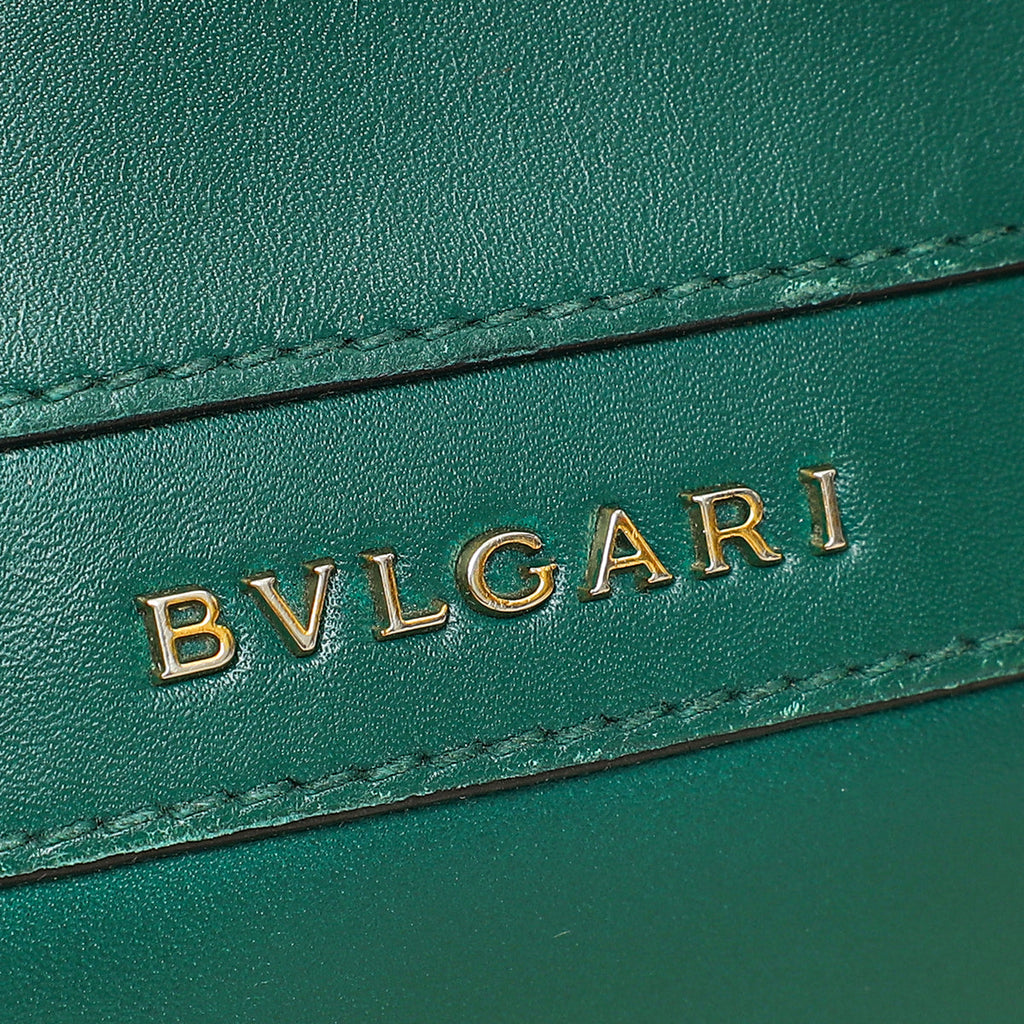 Bvlgari Green Serpenti Forever Flap Shoulder Bag
