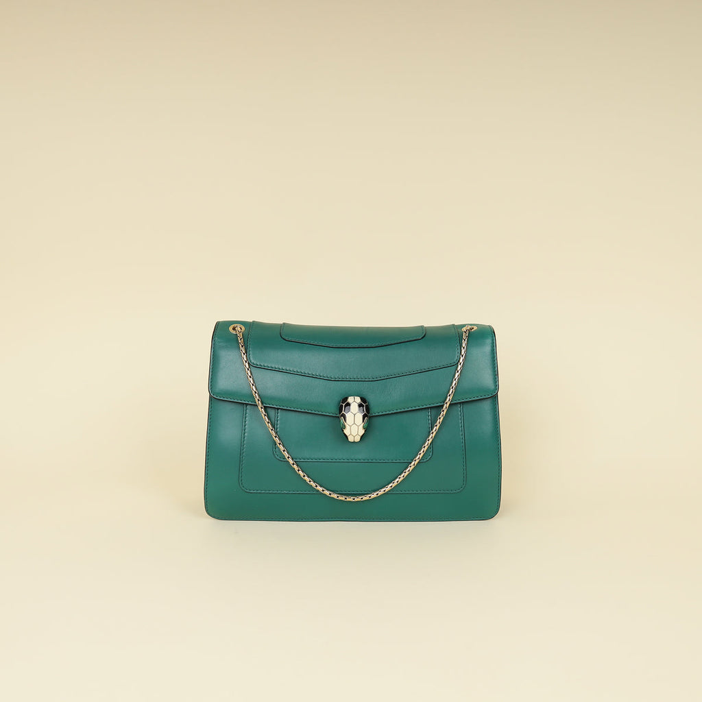 Bvlgari Green Serpenti Forever Bag