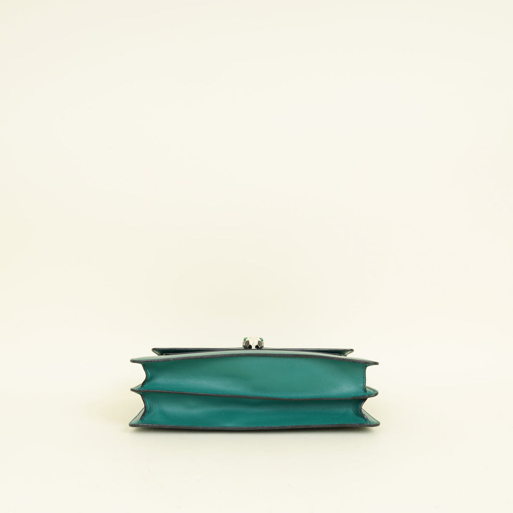 Bvlgari Green Serpenti Forever Flap Medium Shoulder Bag