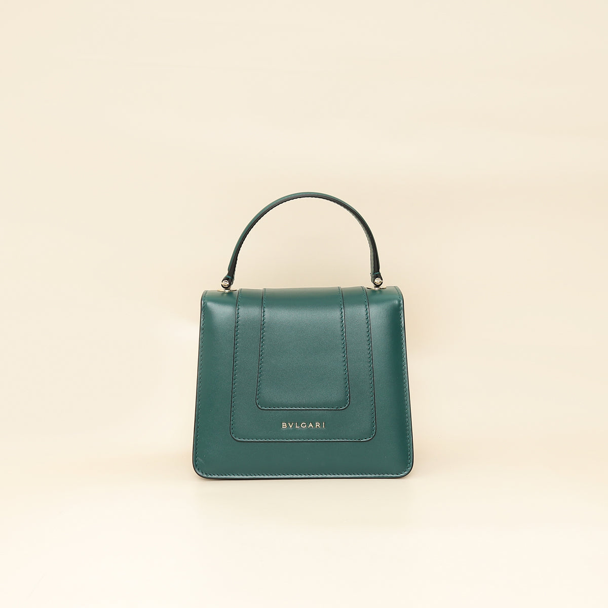 Bvlgari Green Serpenti Forever Top Handle Small Bag