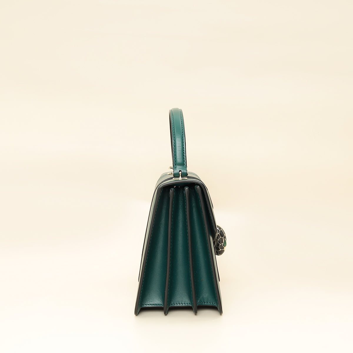 Bvlgari Green Serpenti Forever Top Handle Small Bag