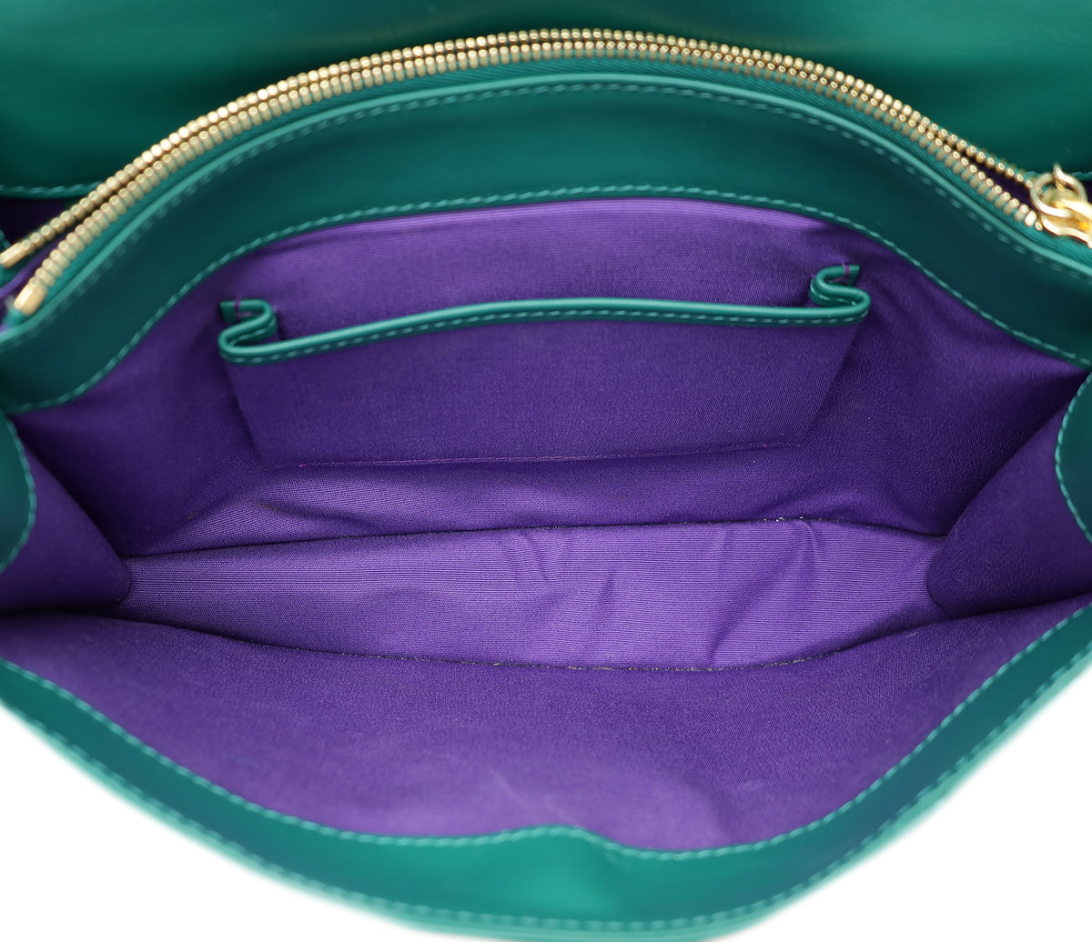 Bvlgari Emerald Green Serpenti Forever Medium Shoulder Bag