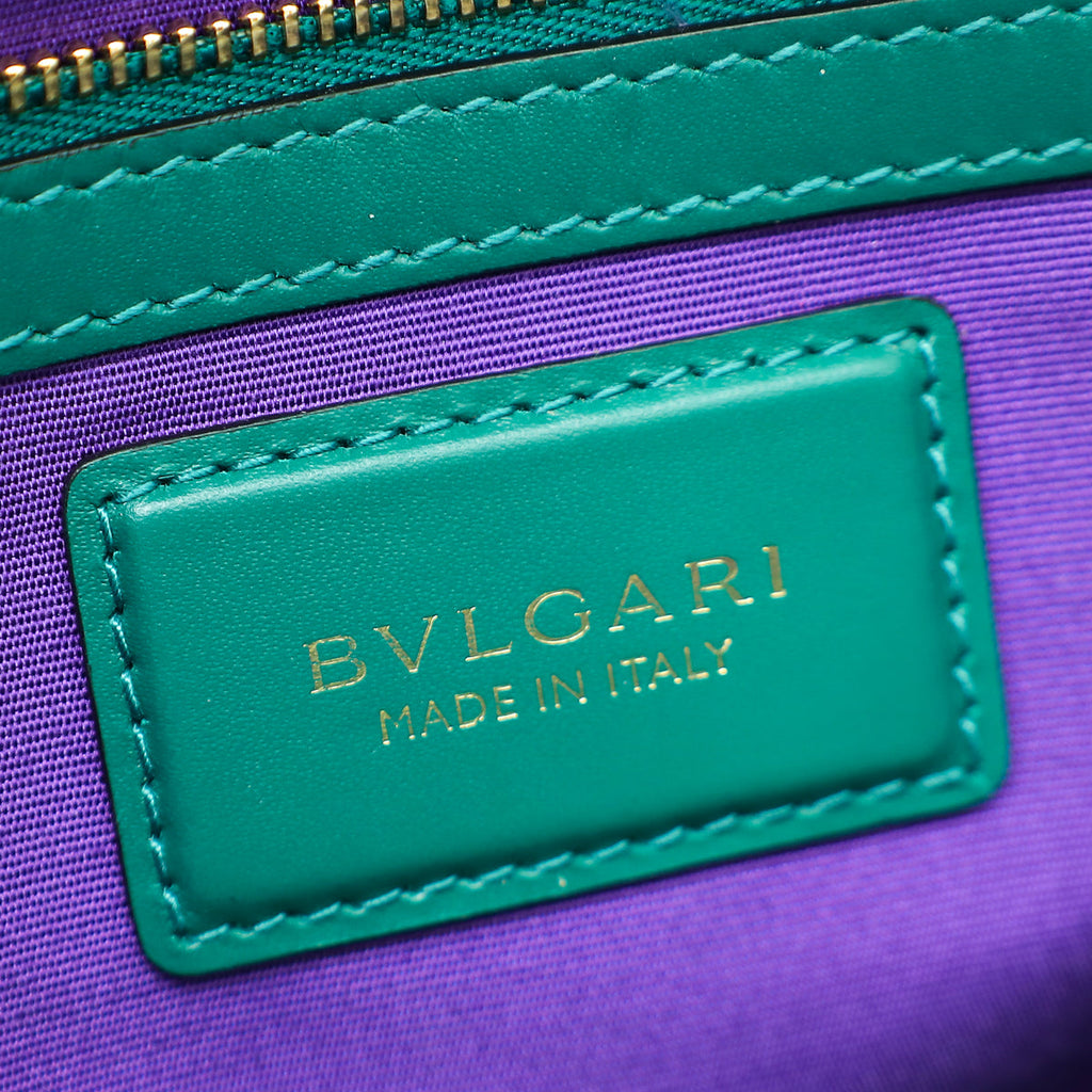 Bvlgari Emerald Green Serpenti Forever Medium Shoulder Bag
