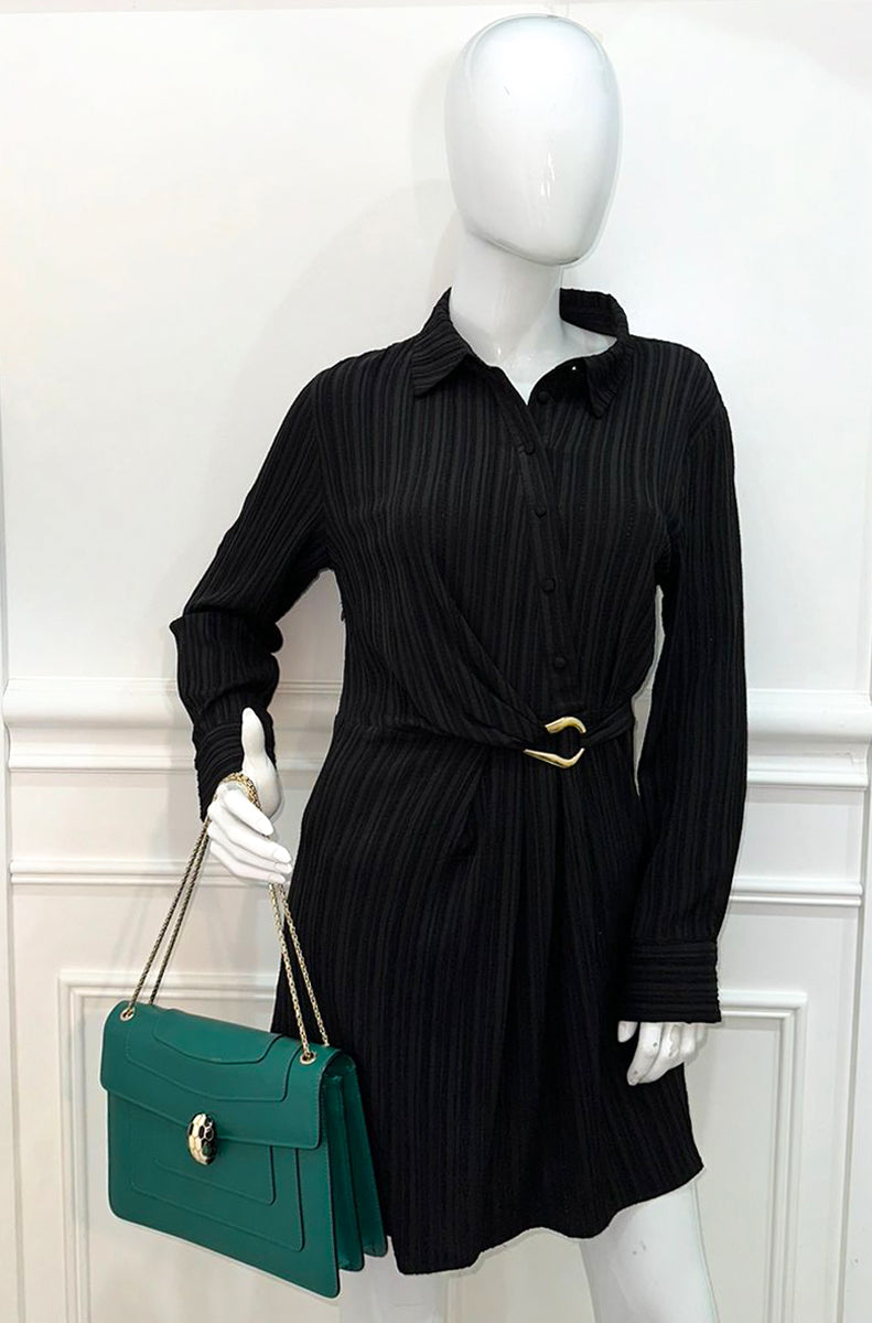 Bvlgari Emerald Green Serpenti Forever Medium Shoulder Bag