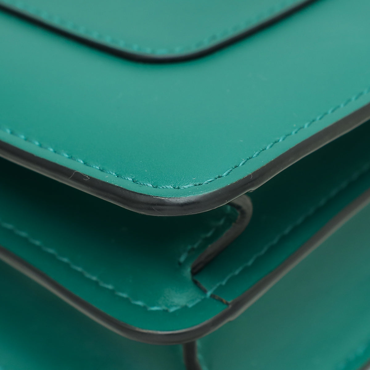 Bvlgari Emerald Green Serpenti Forever Medium Shoulder Bag