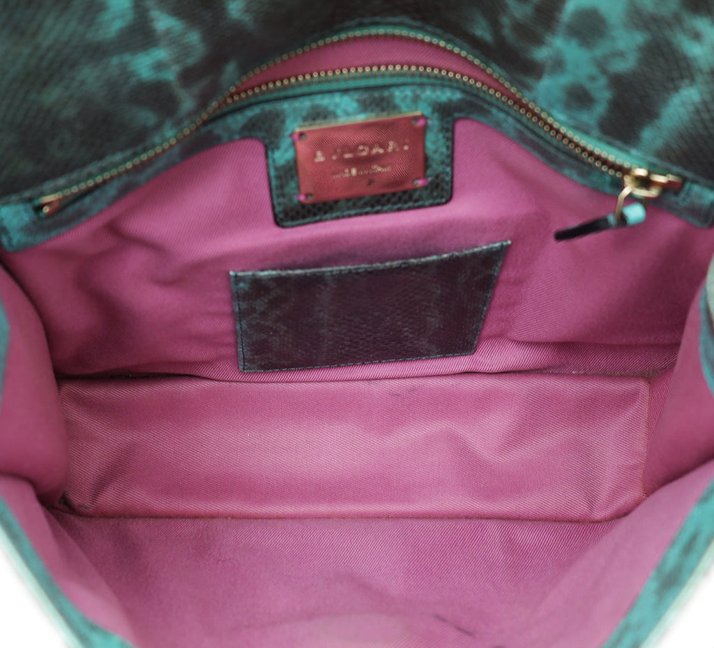 Bvlgari Green Karung Serpenti Forever Bag