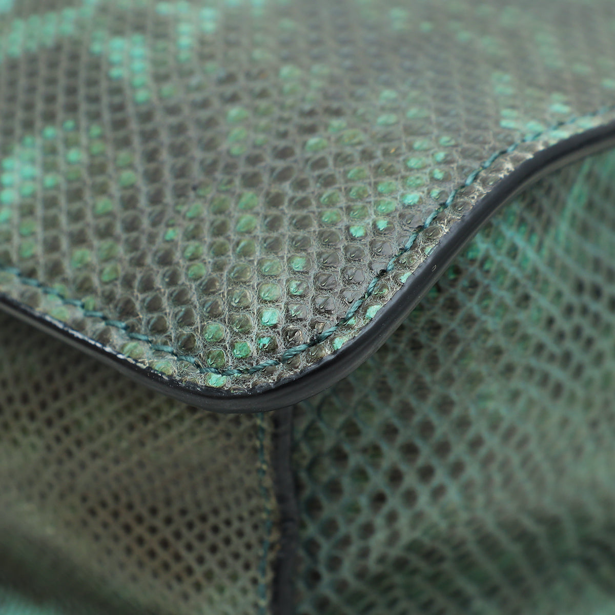 Bvlgari Green Karung Serpenti Forever Bag