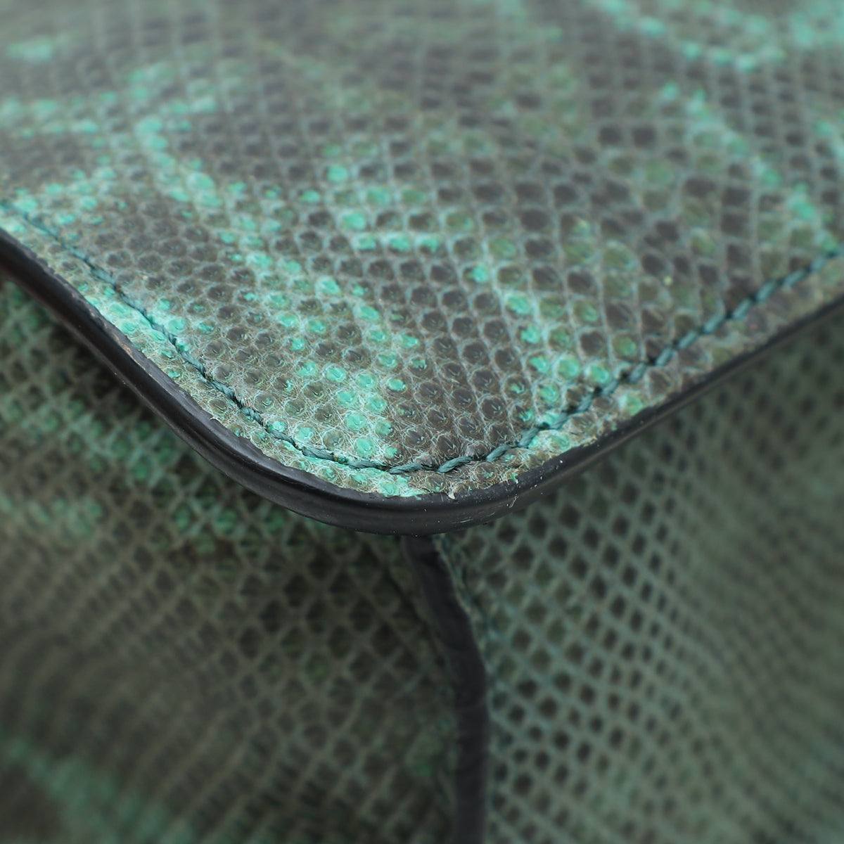 Bvlgari Green Karung Serpenti Forever Bag