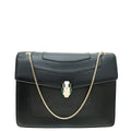 Bvlgari Black Serpenti Forever Large Shoulder Bag