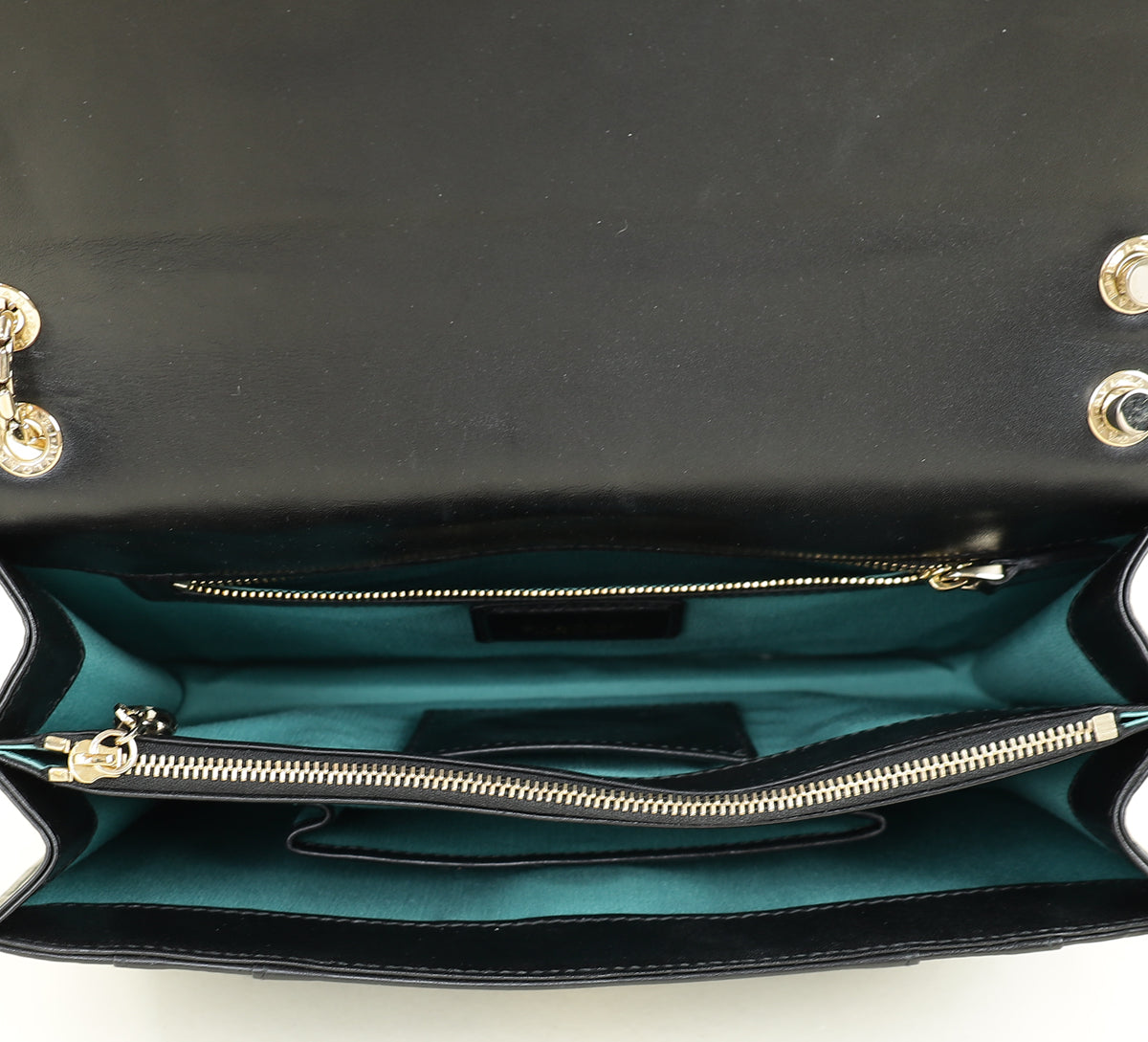 Bvlgari Black Serpenti Forever Flap Shoulder Bag