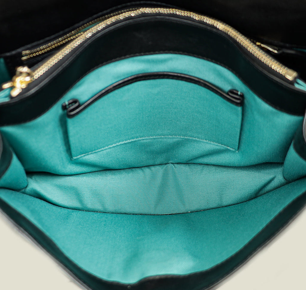 Bvlgari Black Serpenti Forever Flap Shoulder Bag