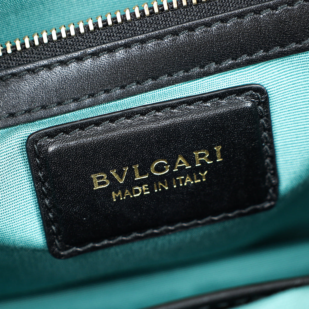 Bvlgari Black Serpenti Forever Flap Shoulder Bag