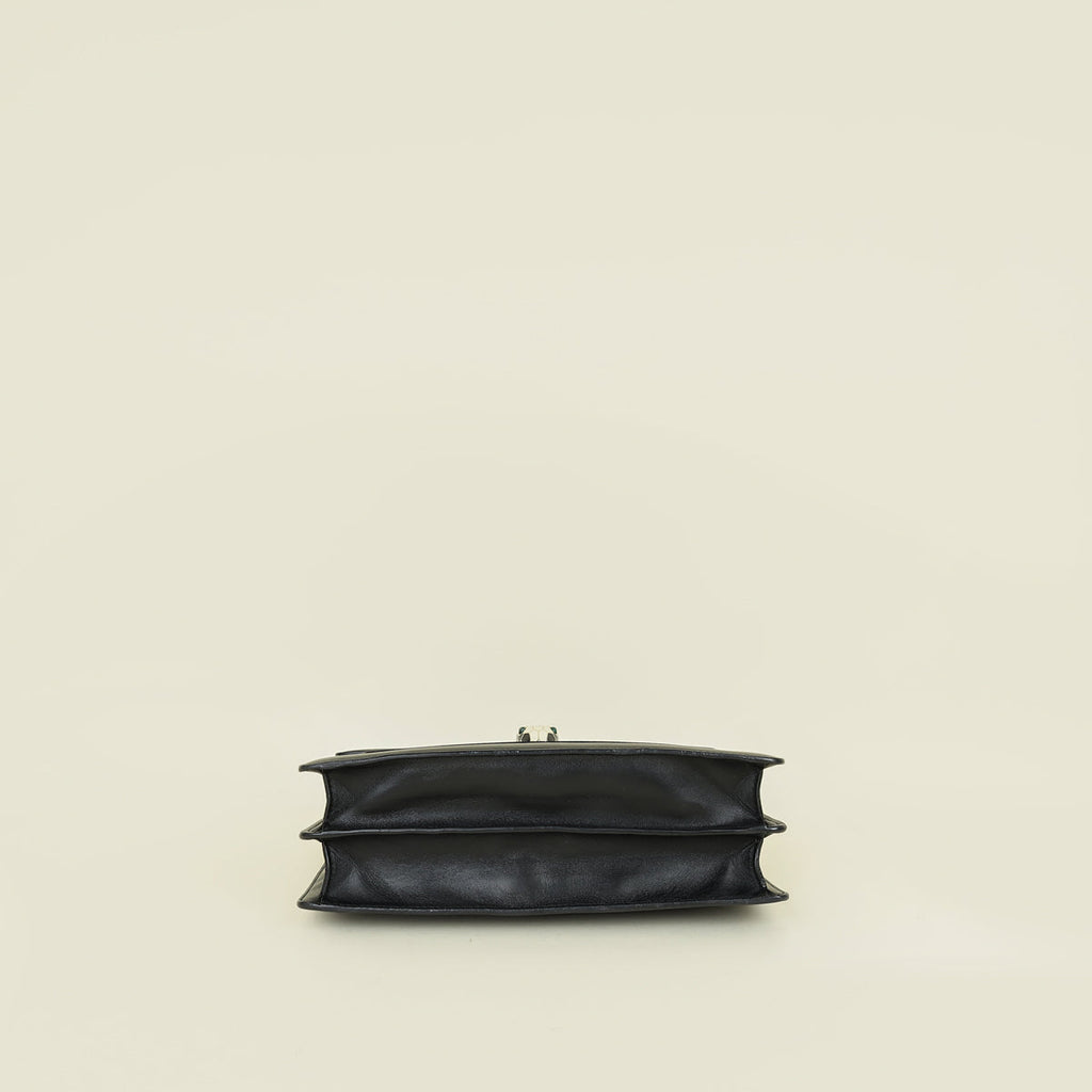 Bvlgari Black Serpenti Forever Flap Shoulder Bag