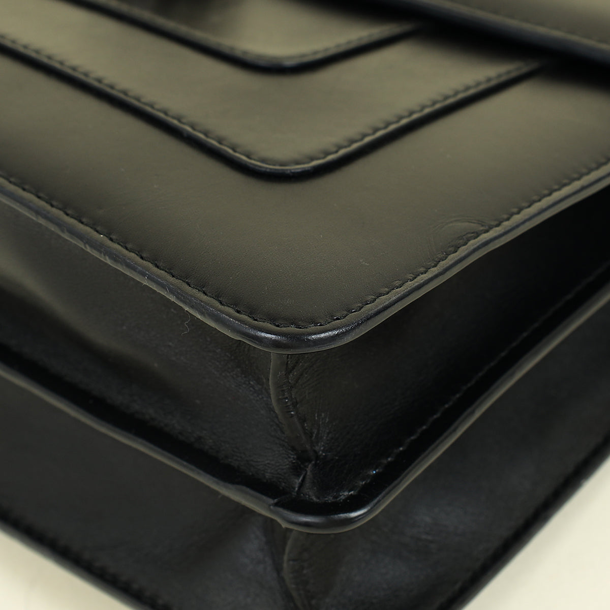 Bvlgari Black Serpenti Forever Flap Shoulder Bag