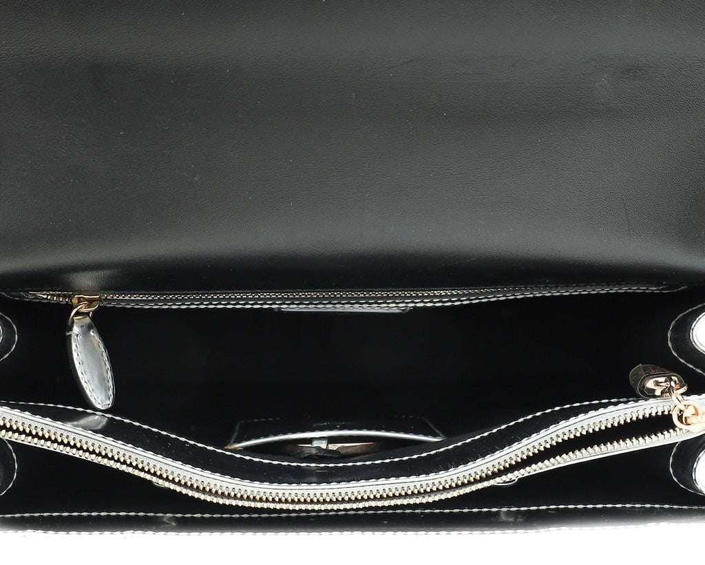 Bvlgari Silver Mirror Serpenti Forever Flap Chain Large Bag