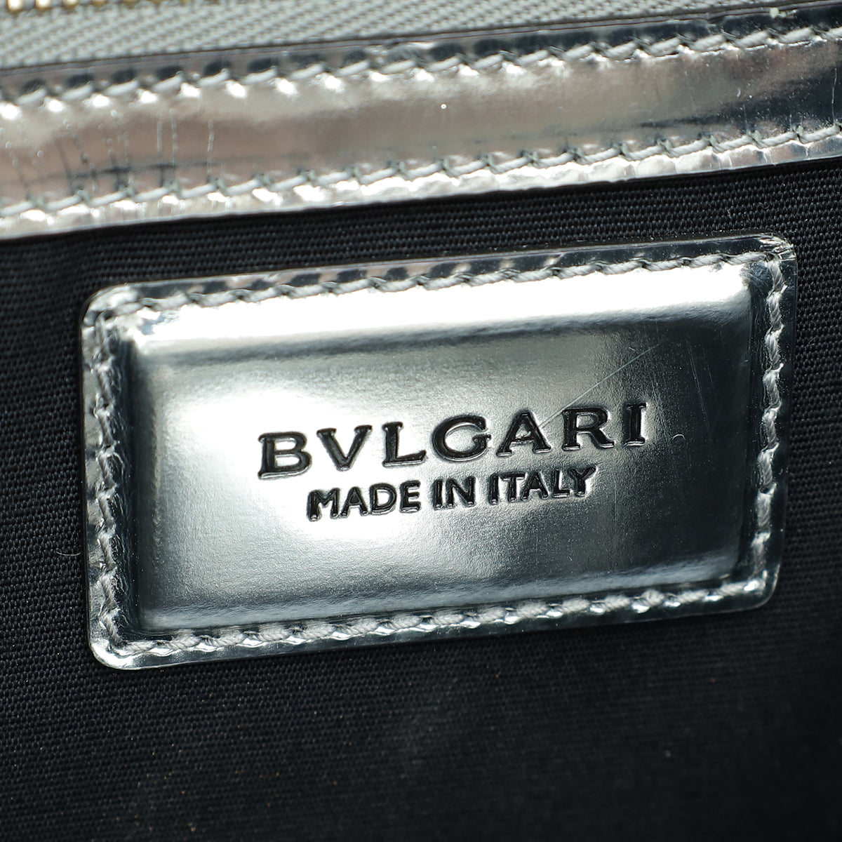Bvlgari Silver Mirror Serpenti Forever Flap Chain Large Bag