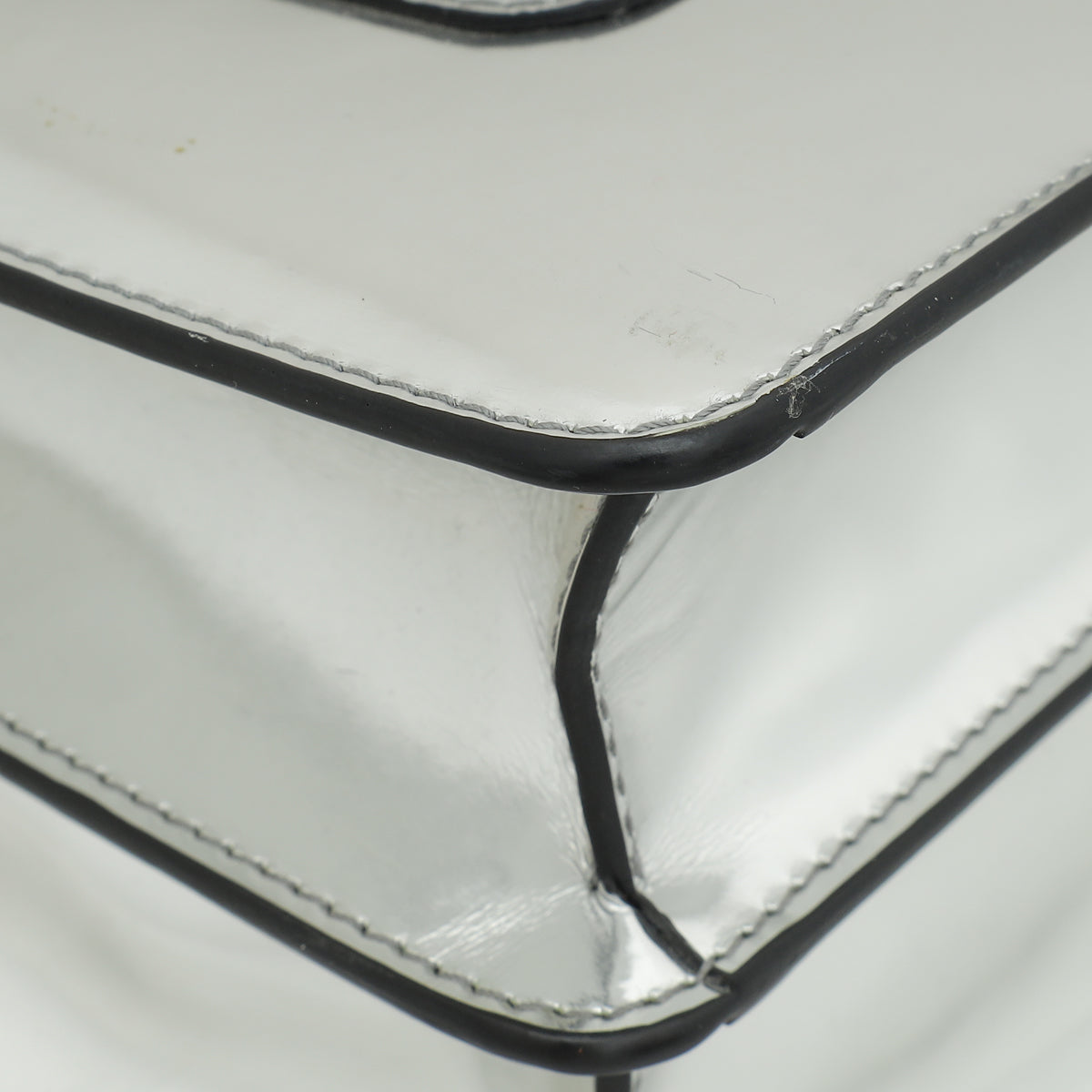 Bvlgari Silver Mirror Serpenti Forever Flap Chain Large Bag