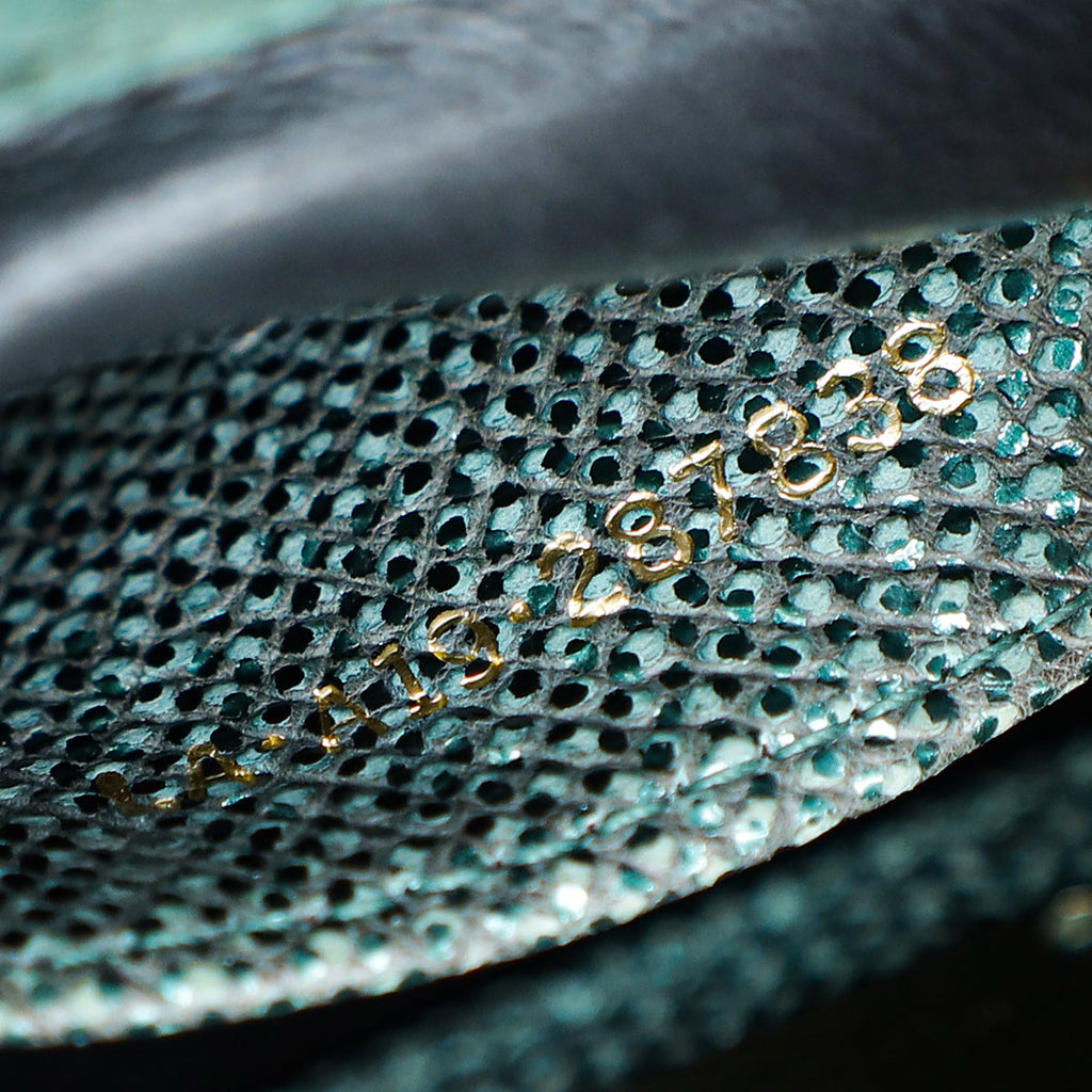 Bvlgari Metallic Green Karung Serpenti Forever Medium Shoulder Bag