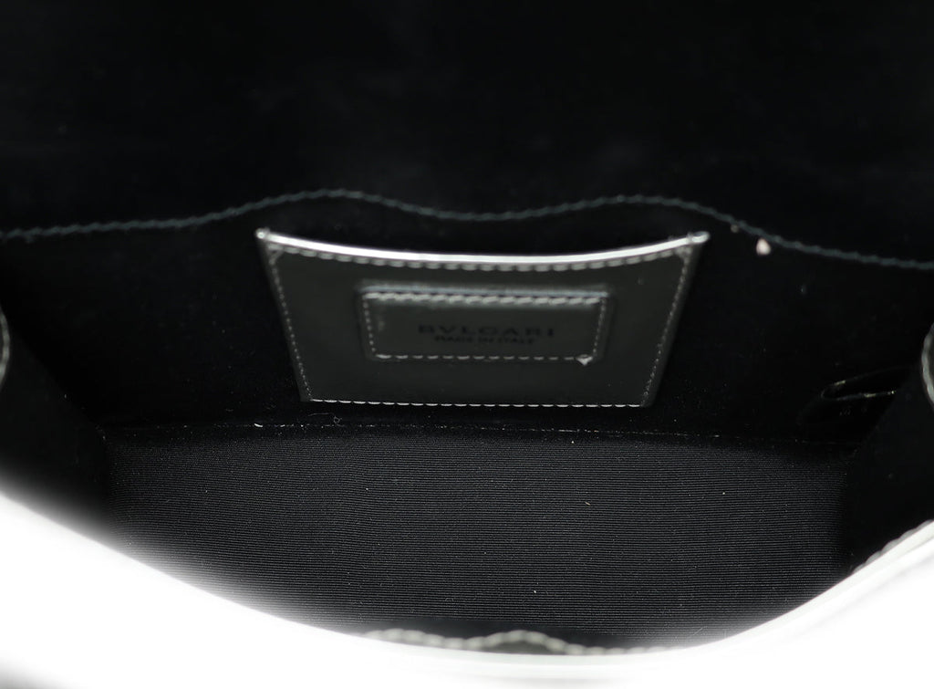 Bvlgari Grey Serpenti Forever East West Small Bag