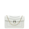 Bvlgari Cream Serpenti Forever Medium Shoulder Bag