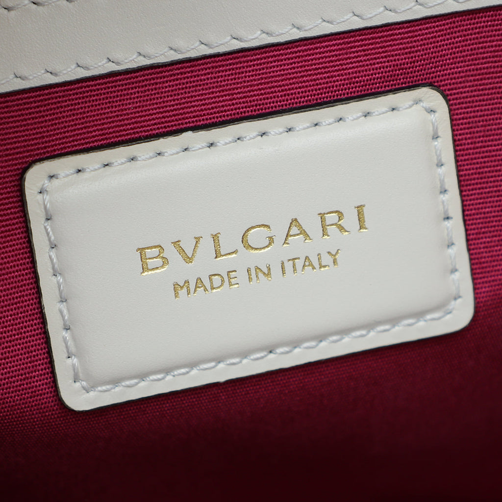 Bvlgari Cream Serpenti Forever Medium Shoulder Bag