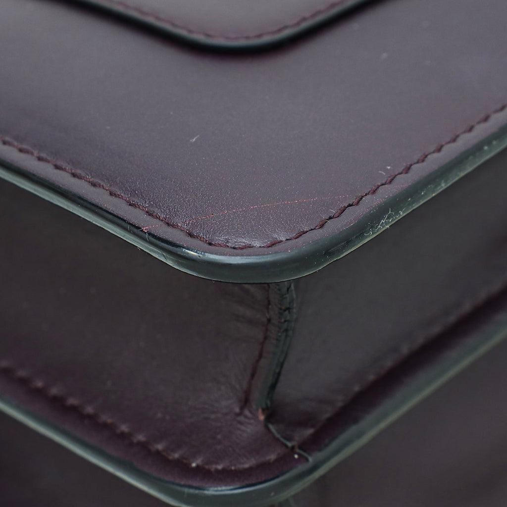 Bvlgari Burgundy Serpenti Forever Flap Bag