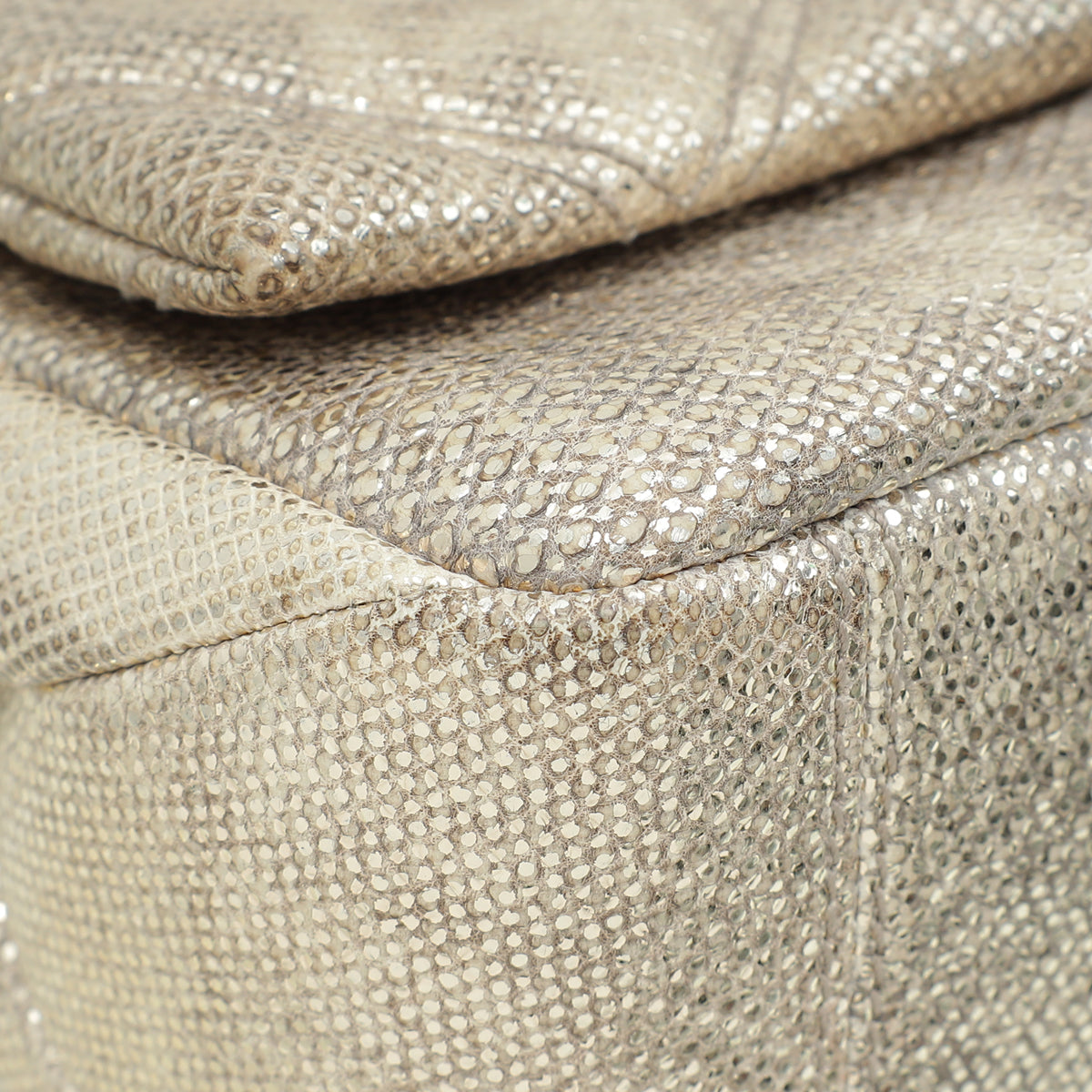Bvlgari Metallic Milky Opal Serpenti Cabochon Shoulder Bag