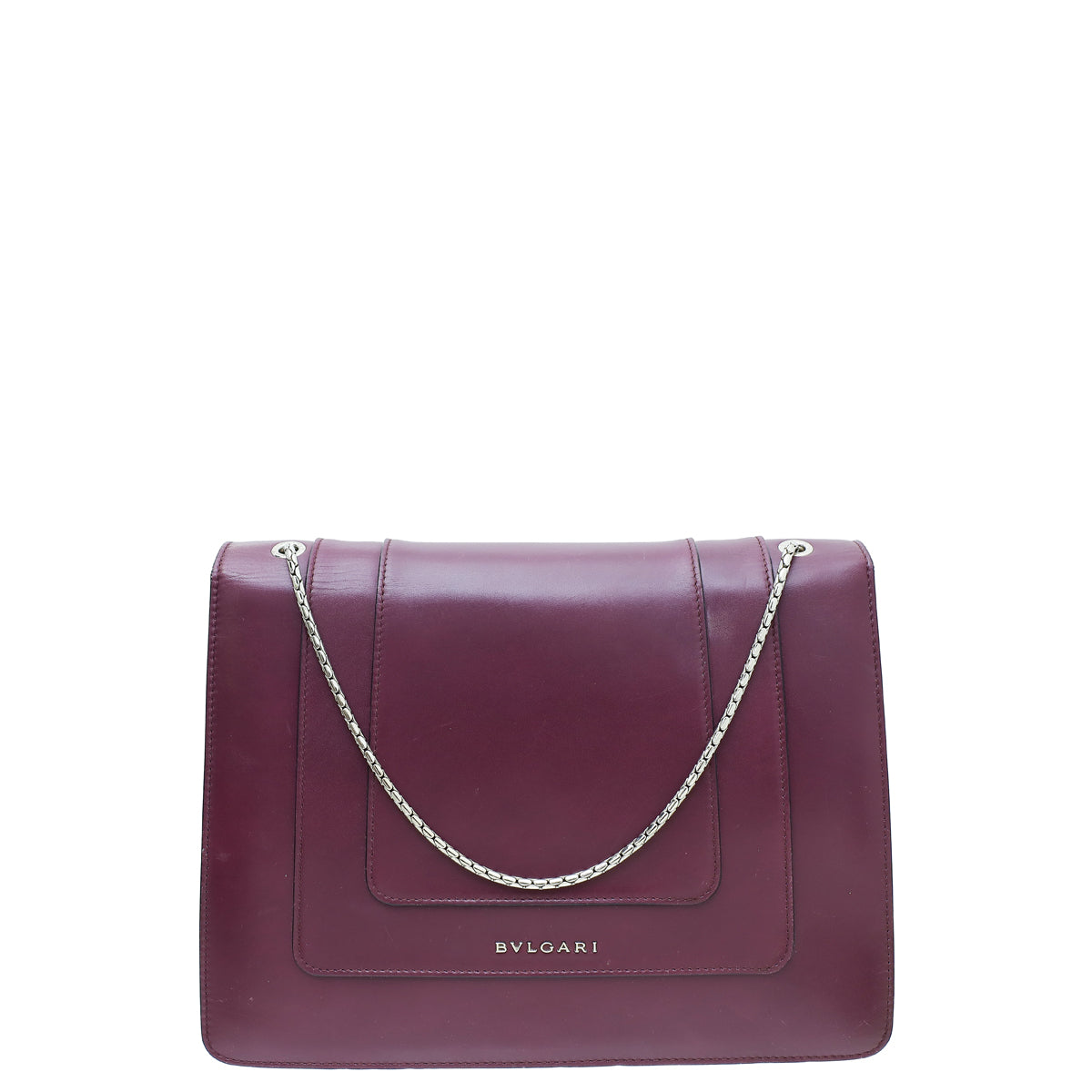 Bvlgari Aubergine Serpenti Forever Large Shoulder Bag