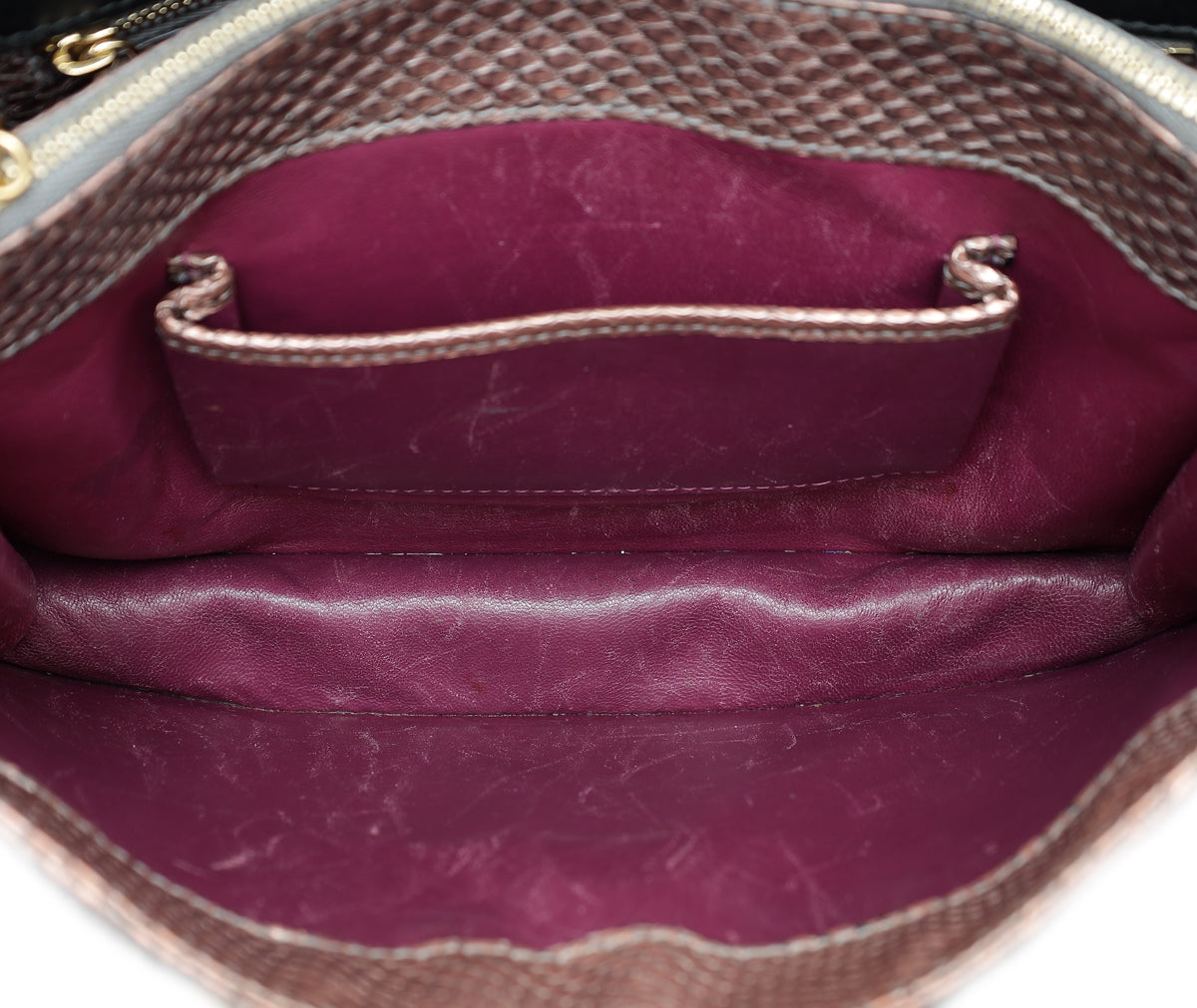 Bvlgari Light Bronze Python Serpenti Forever Ltd.Ed 35/30 Bag