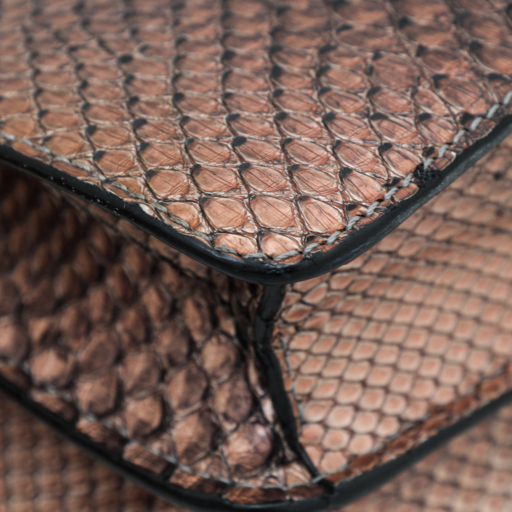 Bvlgari Light Bronze Python Serpenti Forever Ltd.Ed 35/30 Bag