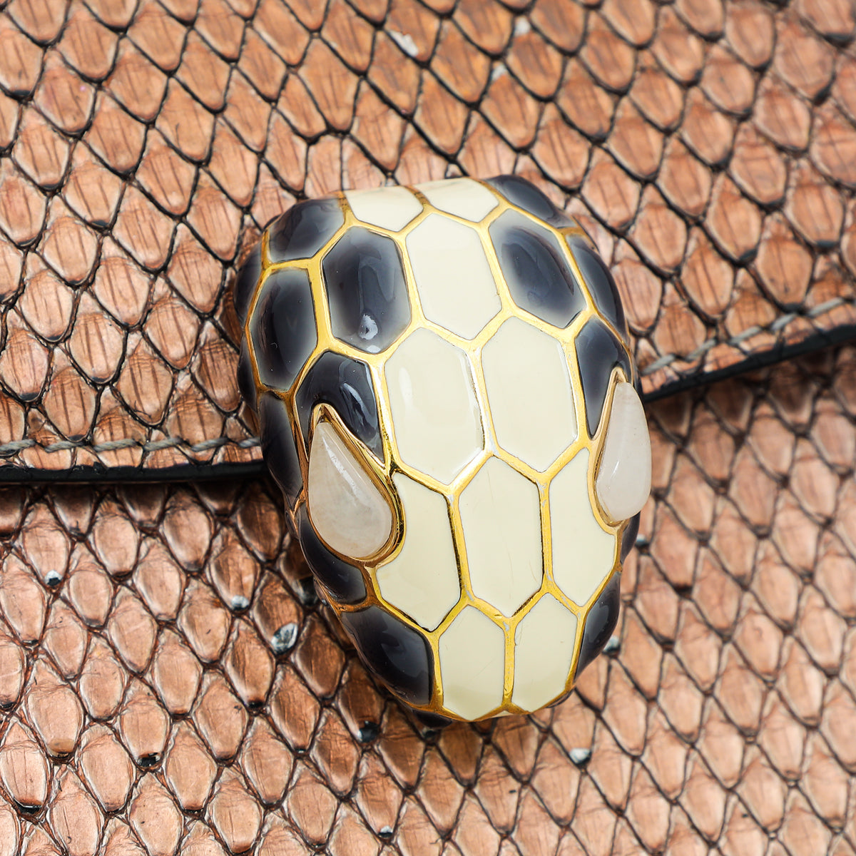 Bvlgari Light Bronze Python Serpenti Forever Ltd.Ed 35/30 Bag