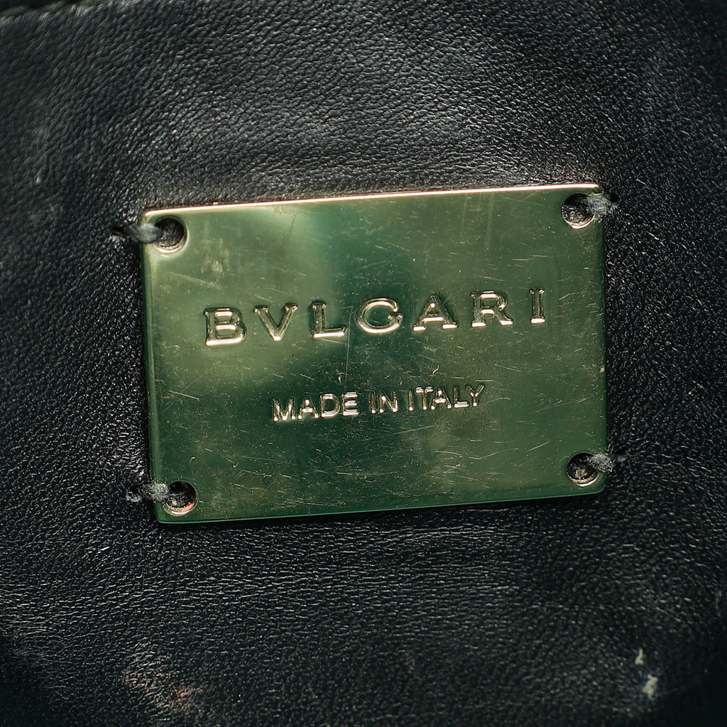 Bvlgari Black Quilted Scaglie Serpenti Forever Bag
