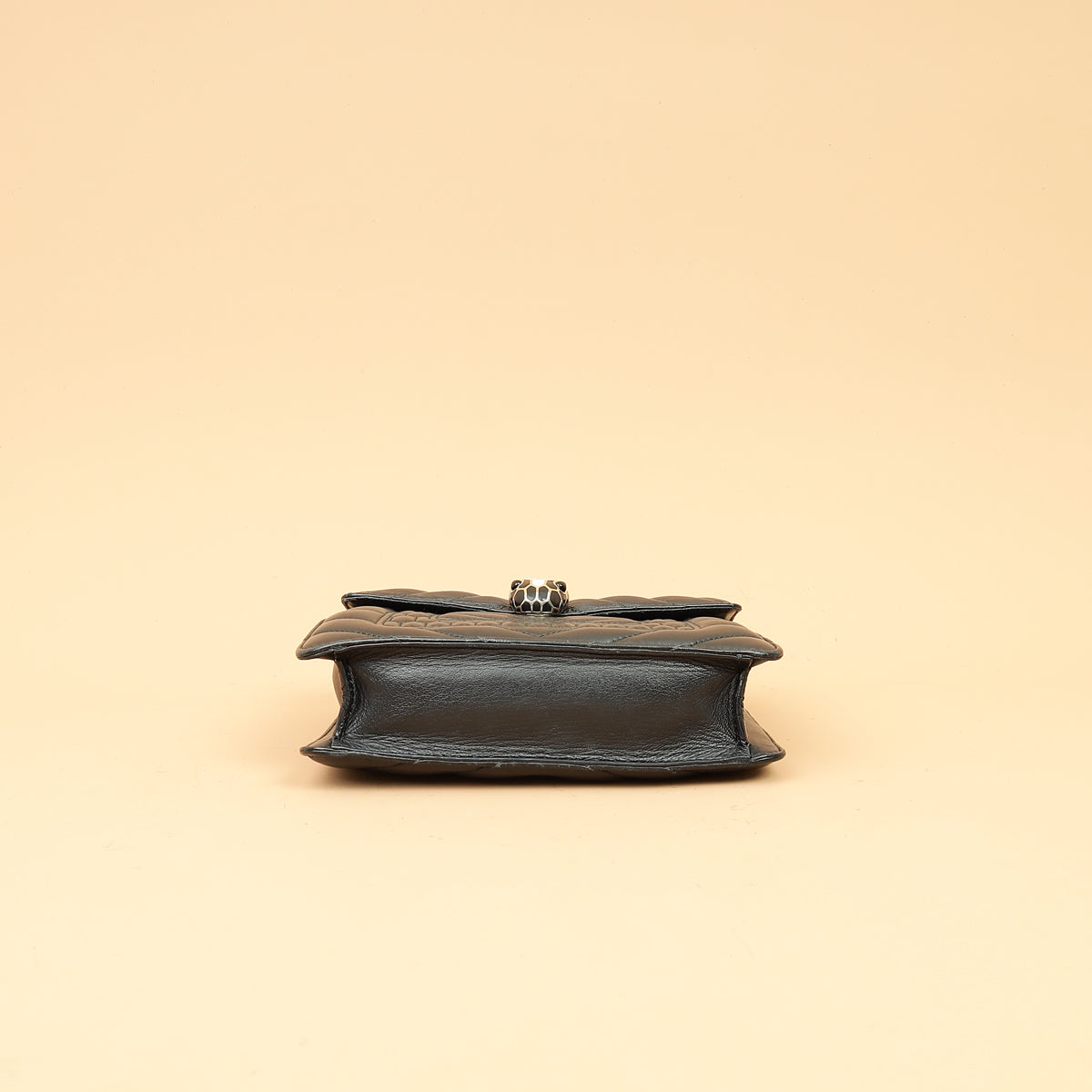 Bvlgari Black Quilted Scaglie Serpenti Forever Bag