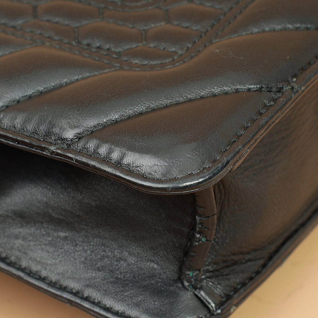 Bvlgari Black Quilted Scaglie Serpenti Forever Bag