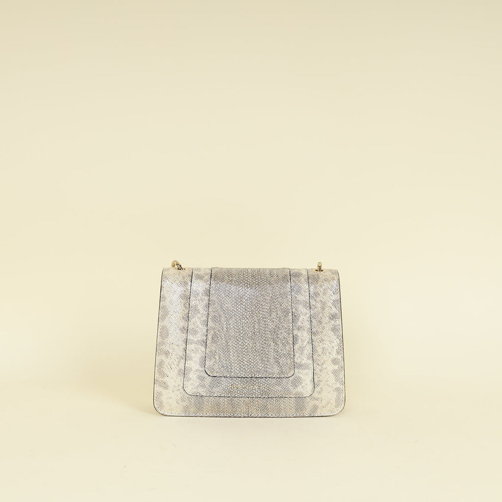 Bvlgari Bicolor Karung Serpenti Forever Flap Bag
