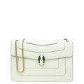 Bvlgari White Agate Serpenti Forever Shoulder Bag