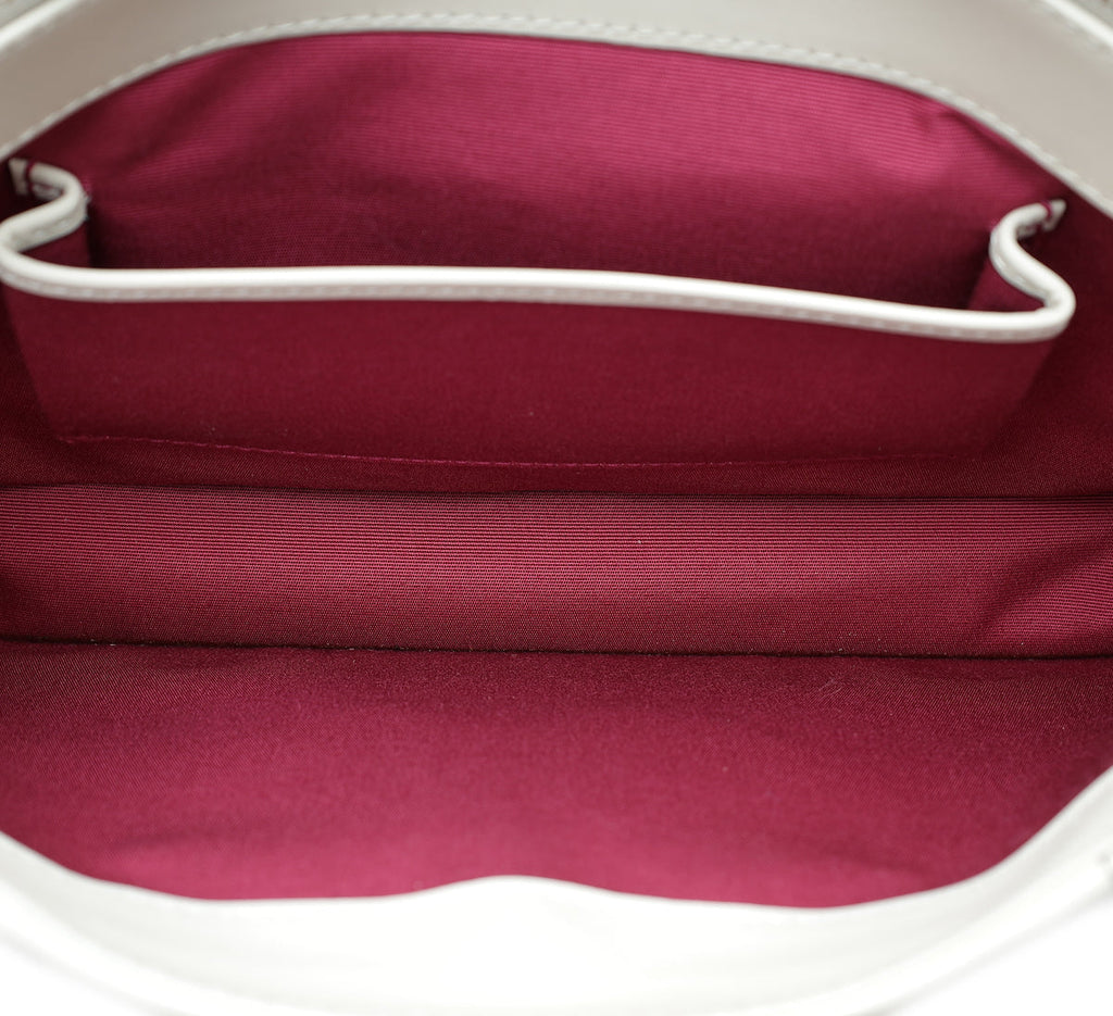 Bvlgari White Agate Serpenti Forever Shoulder Bag